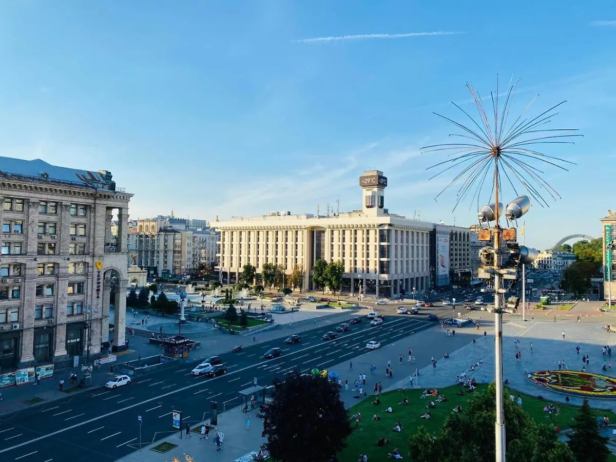 Amazing view of Independence square Appartement Kiev Oekraïne