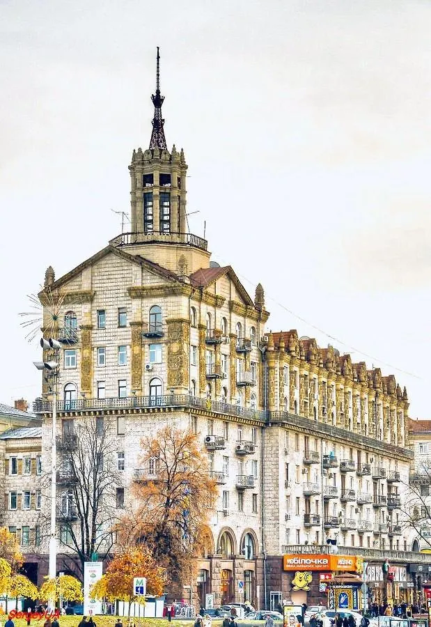 Amazing view of Independence square Appartement Kiev Oekraïne